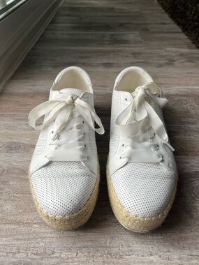 Kenneth Cole White Espadrille Sneakers